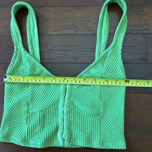 Urban Outfitters Estella Textured Tank Top green size XS - Picture 4 of 8